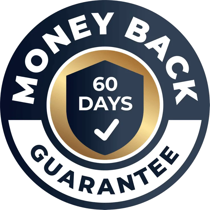 LipoWave 60 Day Money Back Guarantee Badge